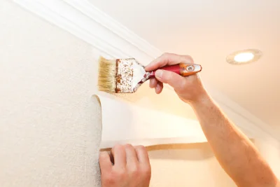 Pose de papier peint à Albé — revêtements muraux et toiles de verre